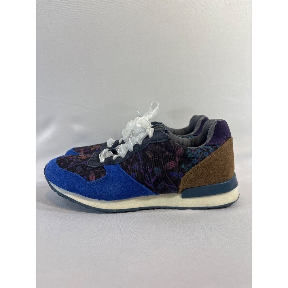 Inkkas Floral Patchwork Suede Retro Runner Sneaker Women 10 / Men 8